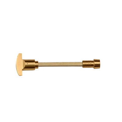 B&Q Polished Brass Bathroom Mortice Latch