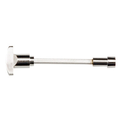 B&Q Polished Chrome Effect Brass Bathroom Mortice Latch