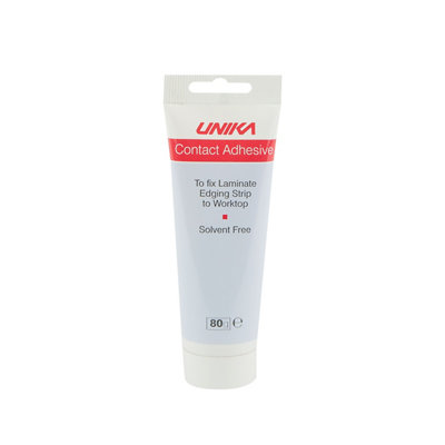 Unika White Worktop Adhesive, 80Ml