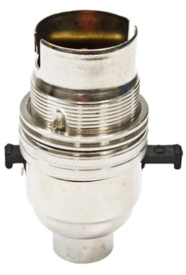 B&Q Safety Switch Bayonet Cap (B22) Lampholder Ns13