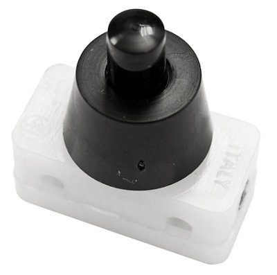 B&Q Black Press Plug-In Switch