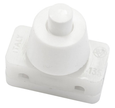 B&Q White Press Plug-In Switch