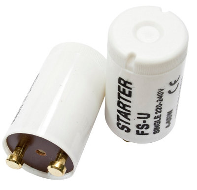 B&Q 4-65W 240V Fluorescent Batten Starter, Pack Of 2