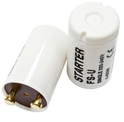 B&Q 70-100W 240V Fluorescent Batten Starter, Pack Of 2