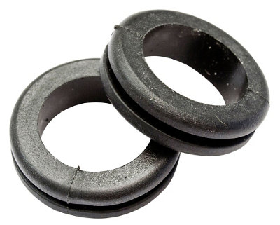 B&Q Rubber Open Black 25Mm Grommet, Pack Of 10