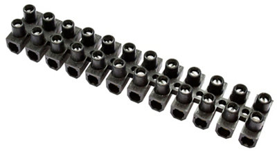 B&Q 12 Way 15A Plastic Black Earth Terminal Block