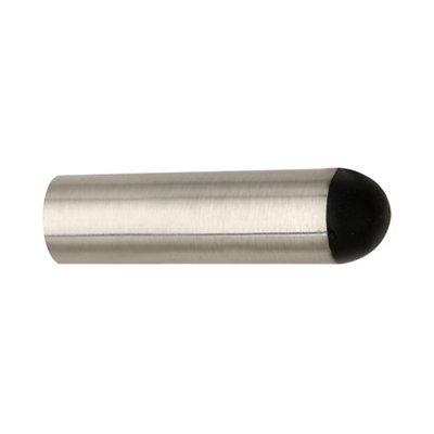 B&Q Satin Iron Wall-Mounted Door Stop