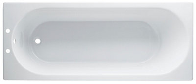 Cooke & Lewis Shaftesbury White Acrylic Rectangular Straight Bath (L)1600Mm (W)700Mm