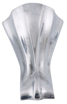 Cooke & Lewis Duchess Ridged Silver Effect Bath Feet, Pack Of 4