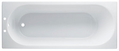 Cooke & Lewis Shaftesbury White Acrylic Rectangular Straight Bath (L)1500Mm (W)700Mm