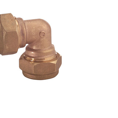 Plumbsure Compression 90° Pipe Elbow (Dia)22Mm