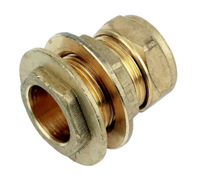 Plumbsure Compression Straight Tank Connector, (Dia)22Mm