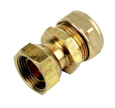 Plumbsure Tap Connector Bq28618348 1 Compression Straight (L)53.5Mm 22Mm