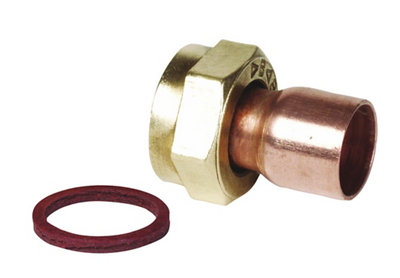 Plumbsure Tap Connector Bq28619260 1 End Feed Straight 22Mm