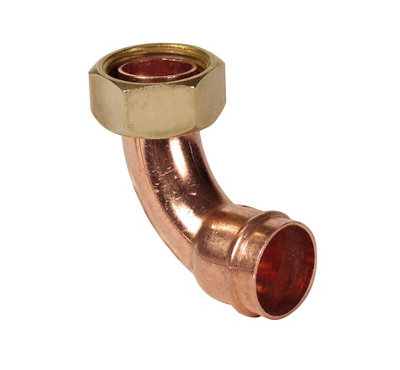 Plumbsure Tap Connector Bq28619420 1 Pack Solder Ring Bent 15Mm