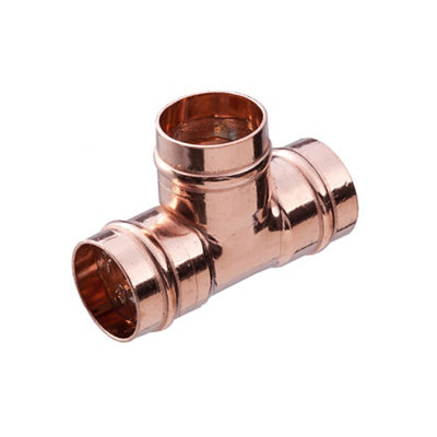 Plumbsure Copper Solder Ring Equal Tee (Dia) 15Mm X 15Mm X 15Mm