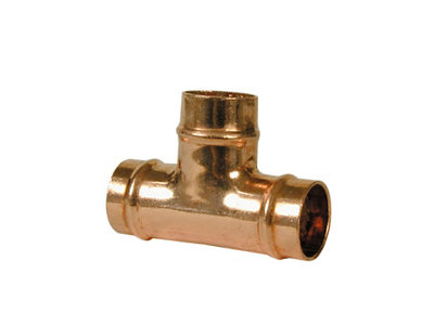 Plumbsure Copper Solder Ring Equal Tee (Dia) 22Mm X 22Mm X 22Mm
