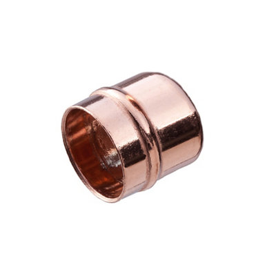 B&Q Copper Solder Ring Stop End (Dia)15Mm, Pack Of 2