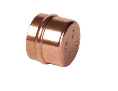 B&Q Copper Solder Ring Stop End (Dia)28Mm