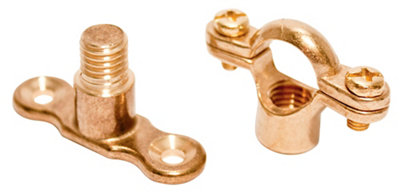 Plumbsure Brass Munsen Ring & Wall Plate (Dia)15Mm, Pack Of 2