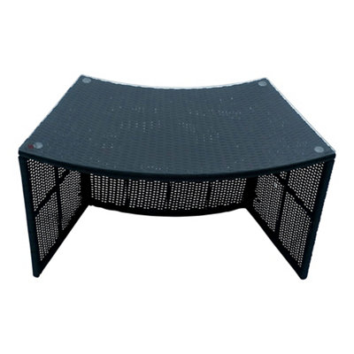 Canadian Spa Company Rattan Effect Black Round Table