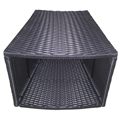 Canadian Spa Company Rattan Effect Brown Round Side Table