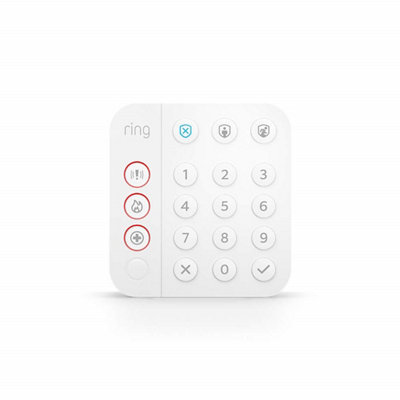 Ring 2Nd Gen Hybrid Alarm Keypad White Freestanding