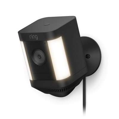 Ring Spotlight Cam Wi-Fi Indoor & Outdoor Smart Camera - Black