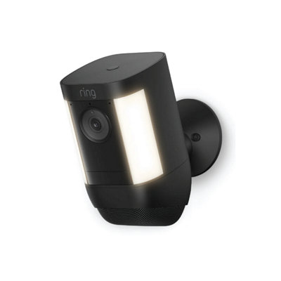 Ring Spotlight Cam Black Smart Battery-Powered Ip Camera Pro