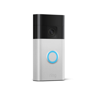 Ring Satin Nickel Wireless Silver Effect Video Doorbell