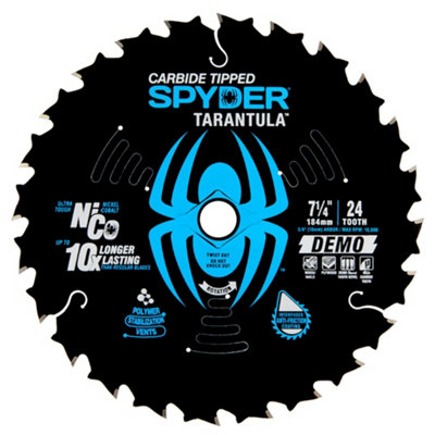 Spyder Tarantula 190Mm Circular Saw Blade 24T - 13074Uk
