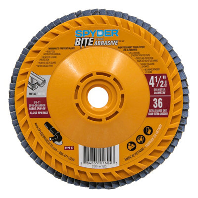 Spyder 36 Grit Flap Disc (Dia)115Mm