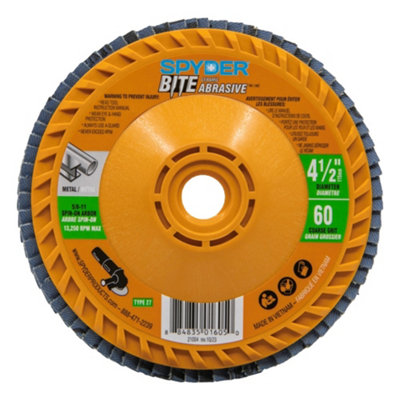 Spyder 60 Grit Flap Disc (Dia)115Mm