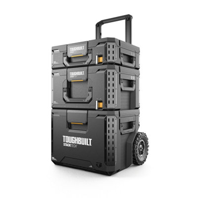 Toughbuilt Stacktech 3 Piece Rolling Toolbox Set