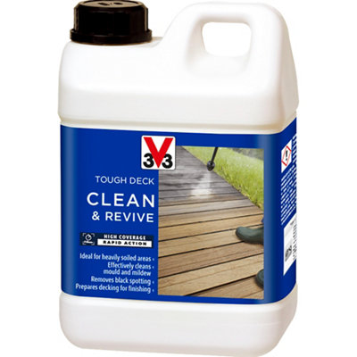 V33 Tough Deck Clear Decking Cleaner & Reviver, 2L