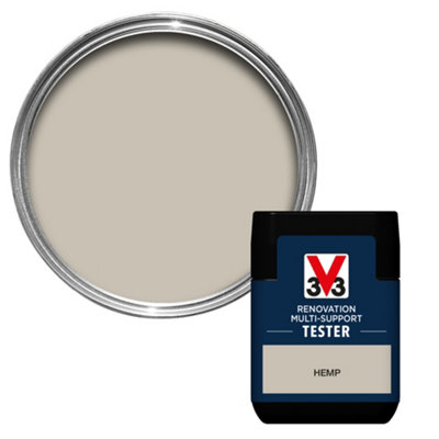 V33 Renovation Hemp Satinwood Multi-Surface Paint, 50Ml Tester Pot