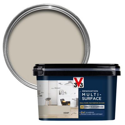 V33 Renovation Hemp Satinwood Multi-Surface Paint, 2L