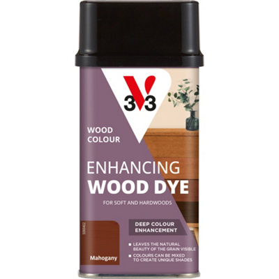 V33 Mahogany Hardwood & Softwood Multi-Surface Wood Dye, 250Ml