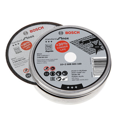 Bosch Grinding Disc (Dia)115Mm, Pack Of 10
