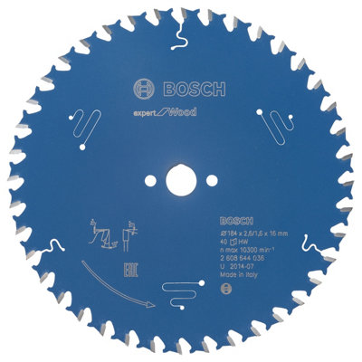 Bosch Professional 40T Circular Saw Blade (Dia)184Mm