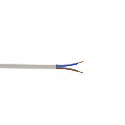 Time White 2-Core Flexible Cable 0.75Mm² X 10M