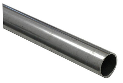 B&Q Varnished Cold-Pressed Steel Round Tube, (L)1M (Dia)20Mm (T)1.25Mm