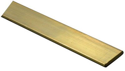 B&Q Brass Flat Bar, (L)1000Mm (W)10Mm (T)2Mm