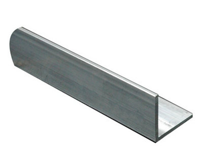 B&Q Aluminium Equal L-Shaped Angle Profile, (L)1M (W)25Mm (D)25Mm (T)1.5Mm