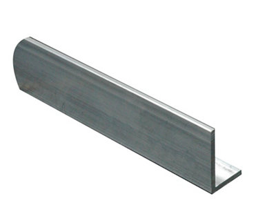B&Q Aluminium Unequal L-Shaped Angle Profile, (L)1M (W)40Mm (D)10Mm (T)1.5Mm