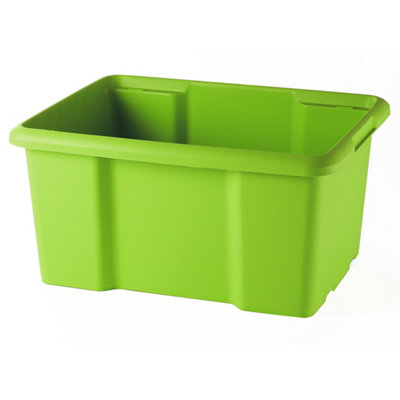 Form Fitty Green 26L Plastic Stackable Storage Box