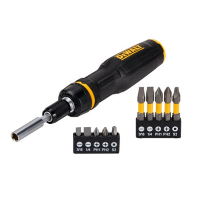 Dewalt Ratcheting Screwdriver & Bit Set (11 Piece)