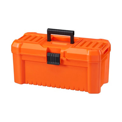 B&Q Orange 16In Plastic Toolbox