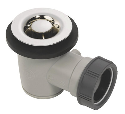 Wirquin Chrome-Plated Grid Shower Trap (Dia)40Mm