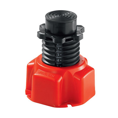 Wirquin Black & Red Plastic Shower Tray Feet, Pack Of 4